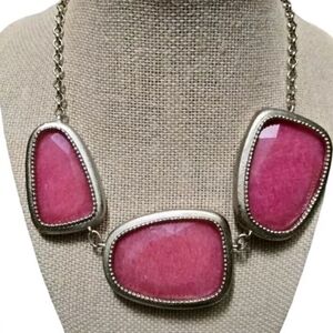 Kendra Scott Pink BUBBLEGUM JADE Necklace RARE Hard to Find